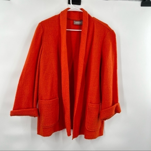 Chico’s linen blend cardigan duster 2 - Picture 5 of 9